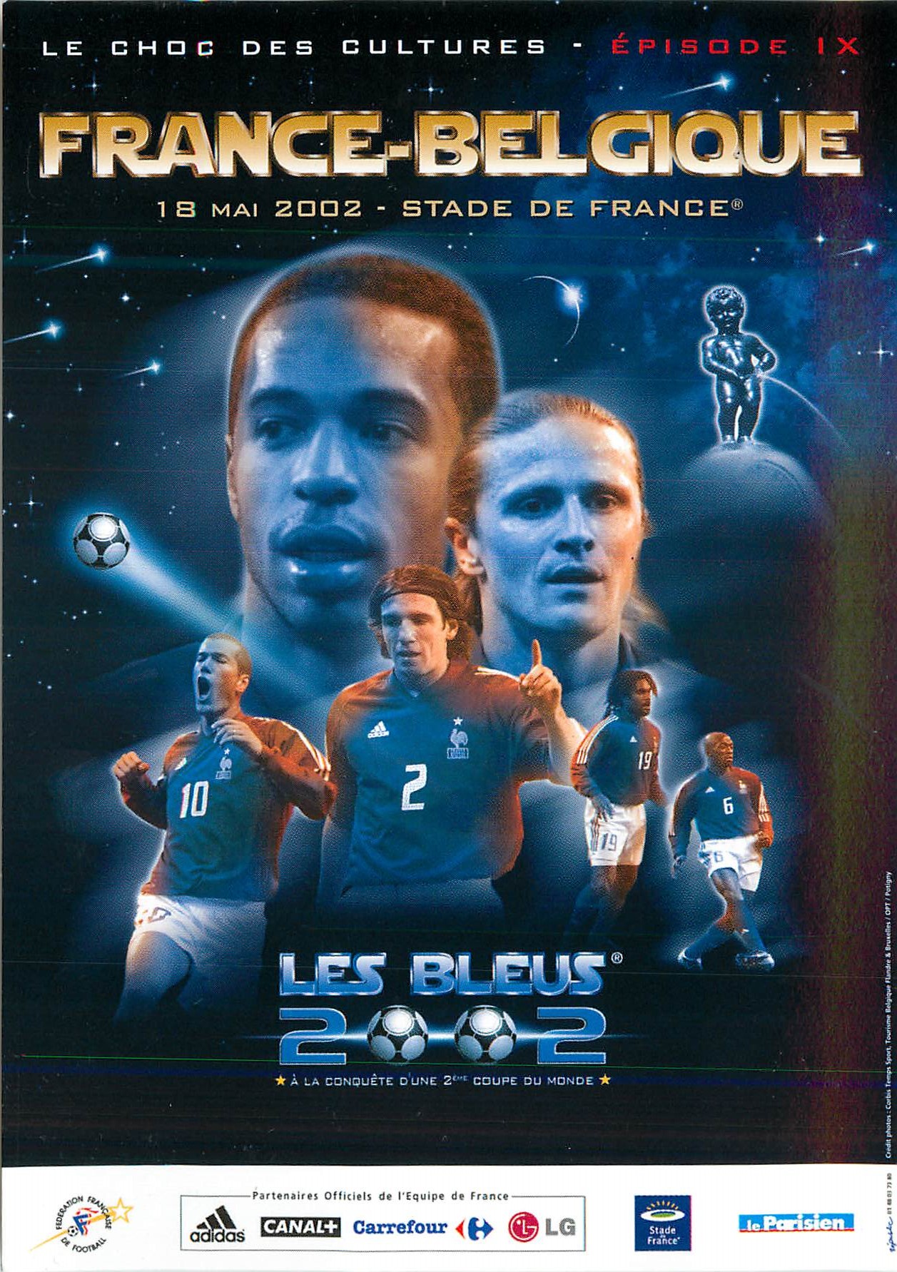 CPM France Belgique Football Coupe du Monde Adidas Carrefour Le Parisien Stade de France Paris St Denis